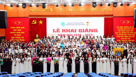 Trường Đại học Sư phạm - Đại học Thái Nguyên tổ chức Lễ Khai giảng năm học 2026 - 2027 gắn với hành trình 60 năm kiến tạo và phát triển