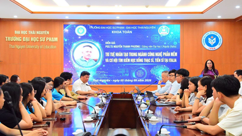 Trường Đại học Sư phạm - Đại học Thái Nguyên tổ chức Seminar “Trí tuệ nhân tạo trong ngành công nghệ phần mềm và cơ hội tìm kiếm học bổng thạc sĩ, tiến sĩ tại Italia"